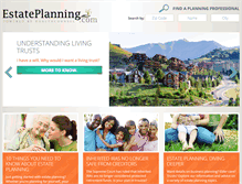 Tablet Screenshot of estateplanning.com